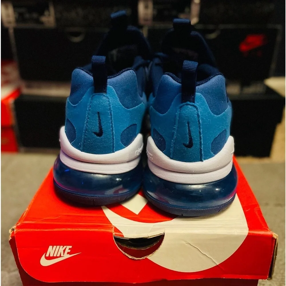 - Nike Air Max 270 React Blue Void